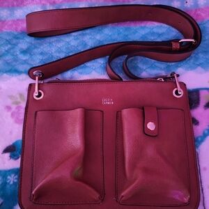 Coco + Carmen Tan Crossbody Bag with Front Pockets